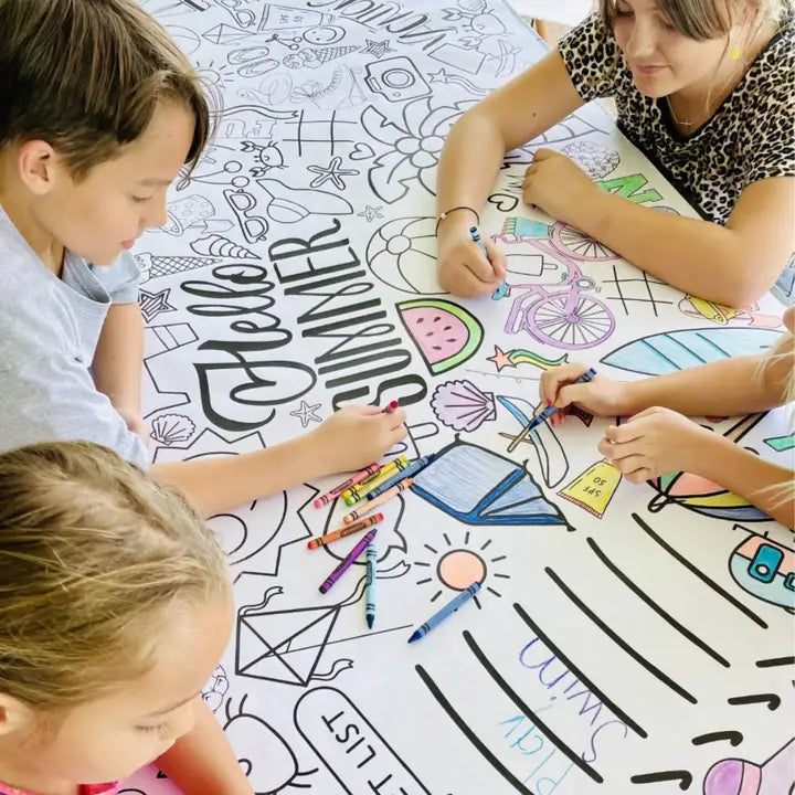 Colouring Tablecloth | Summer Fun