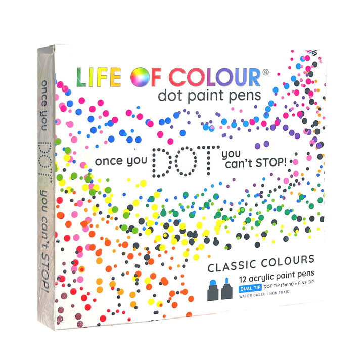 Dot Markers Acrylic Paint Pens | Set of 12