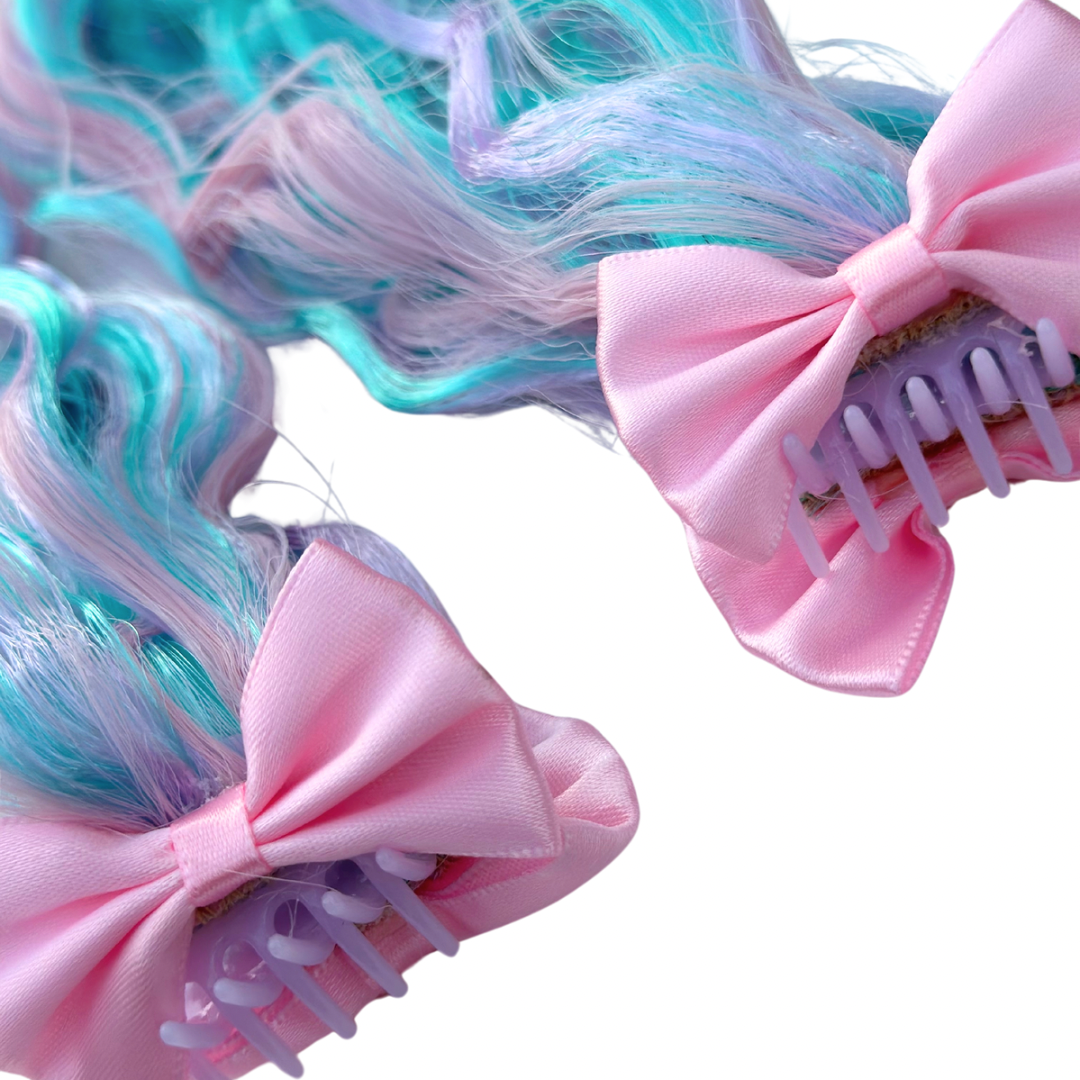 Mini Claw clip set - Mermaid Waves - Pastel - 14”