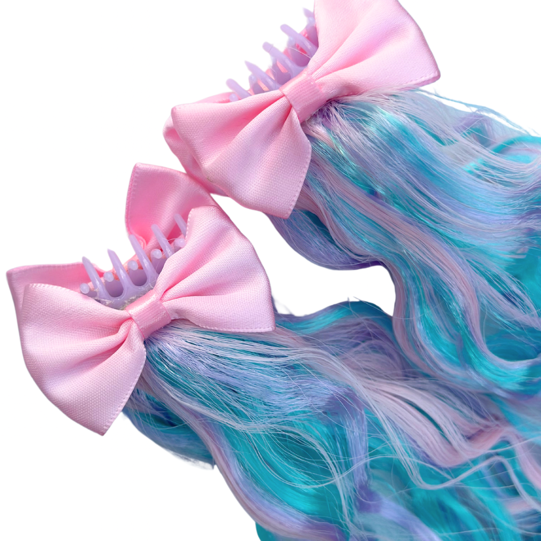 Mini Claw clip set - Mermaid Waves - Pastel - 14”