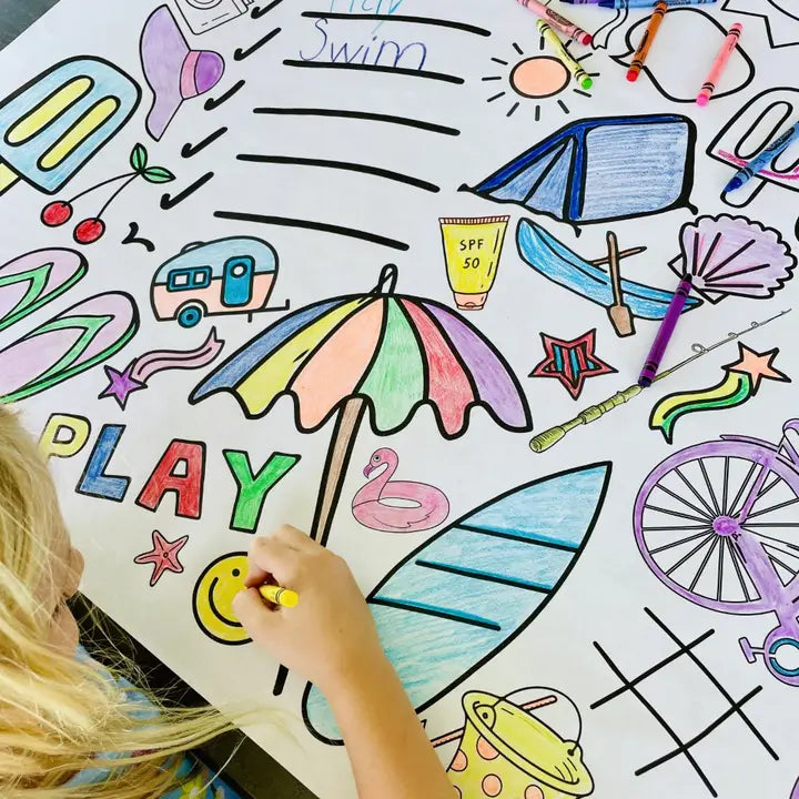 Colouring Tablecloth | Summer Fun